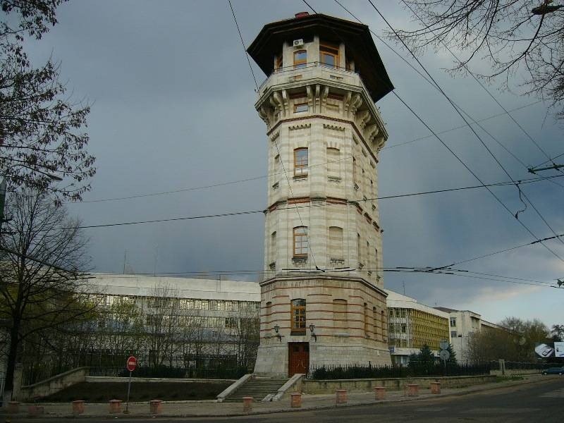 The Historical Water Tower of the Chisinau- city: close to the State University of Moldova by murometzyx