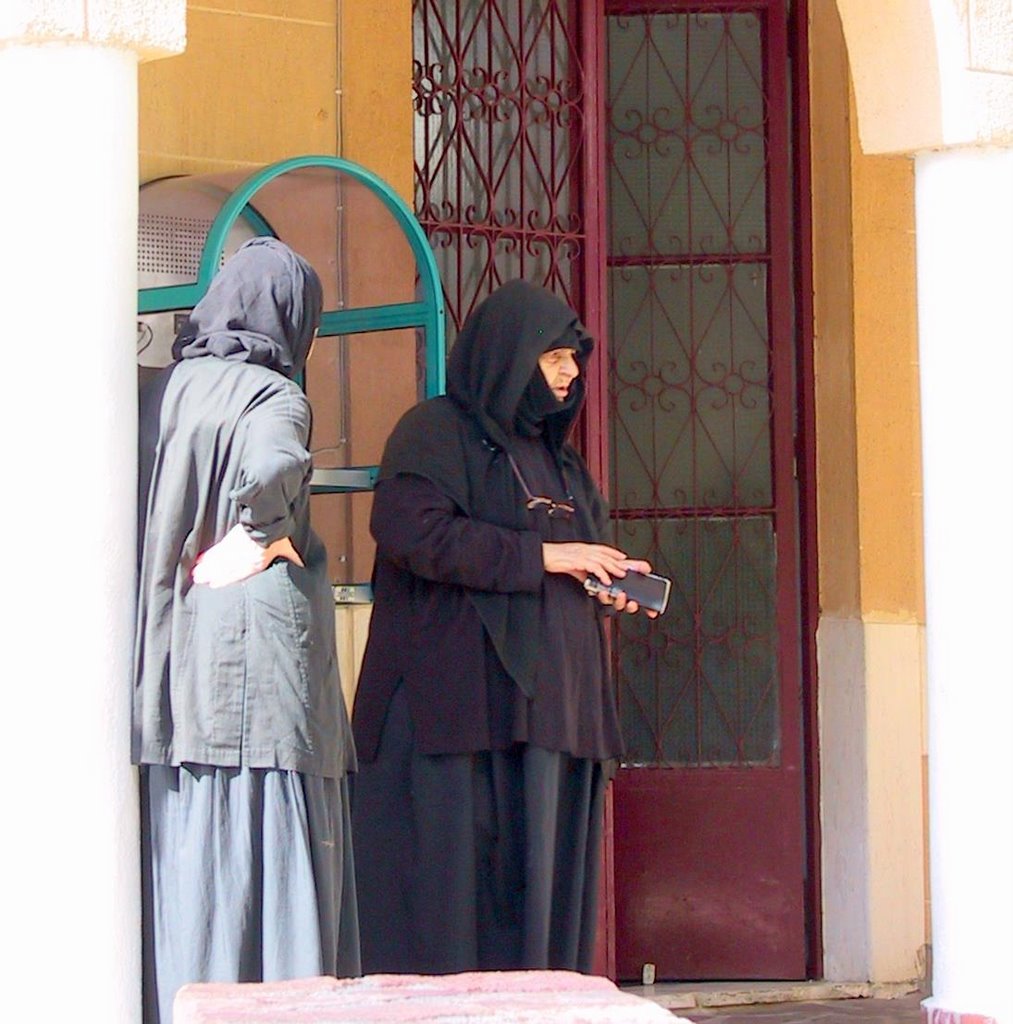 Nuns at Monastery Osios Patapios by Frans Harren