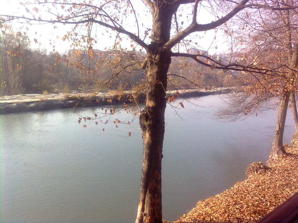 Ivrea- Paesaggio autunnale sulla Dora Baltea by Lorenzo Pavetto