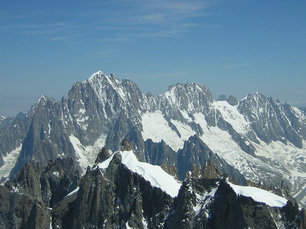 View from Aiguille du Midi (France), summer 2004 by rdaniel