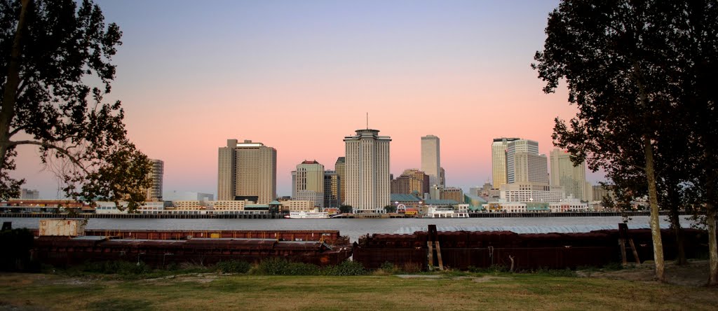 New Orleans Cityscape by nunyabeezwax