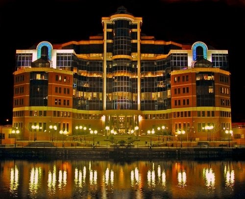 Granary Wharf at Night by Edward Smith