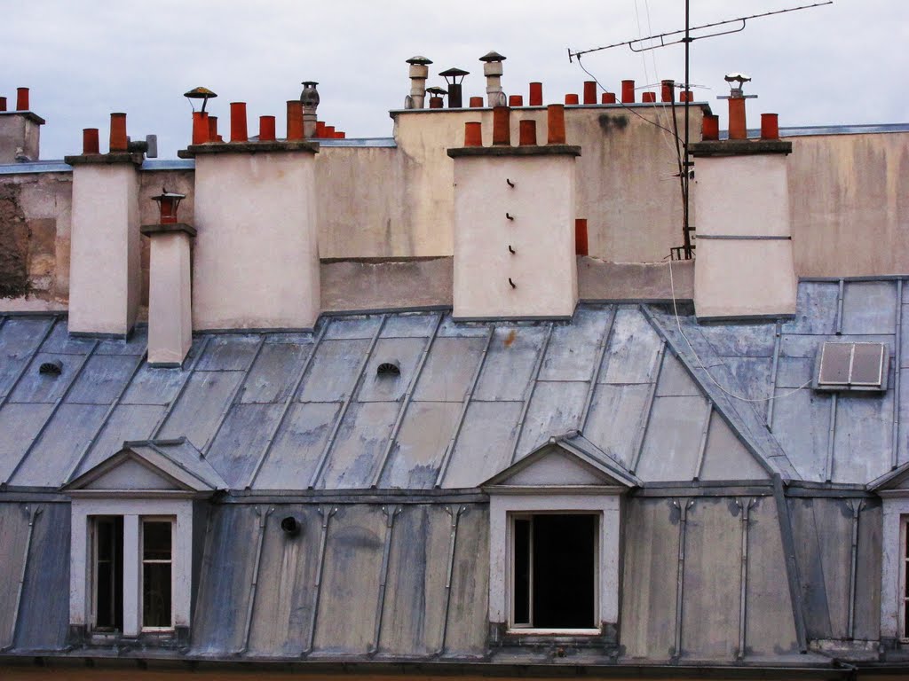 Utsikt från hotell i Paris by Kaarina Ehlers