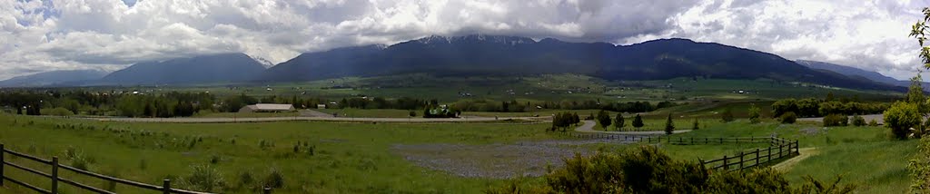 Panoramic of Wallowas from U.S. Forest Service Enterpise, OR Office by Brad H.