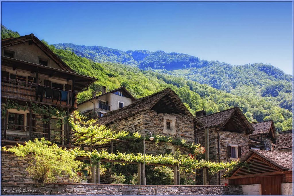 San Bartholomeo, Valle Verzasca, Switzerland by Rita Eberle-Wessner