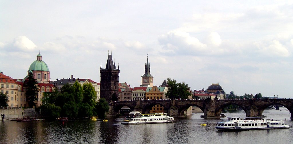 Chequia, Praga, Puente Carlos by cesarcriado