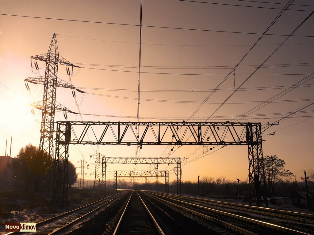 Railway sundown by Novoklimov Dima