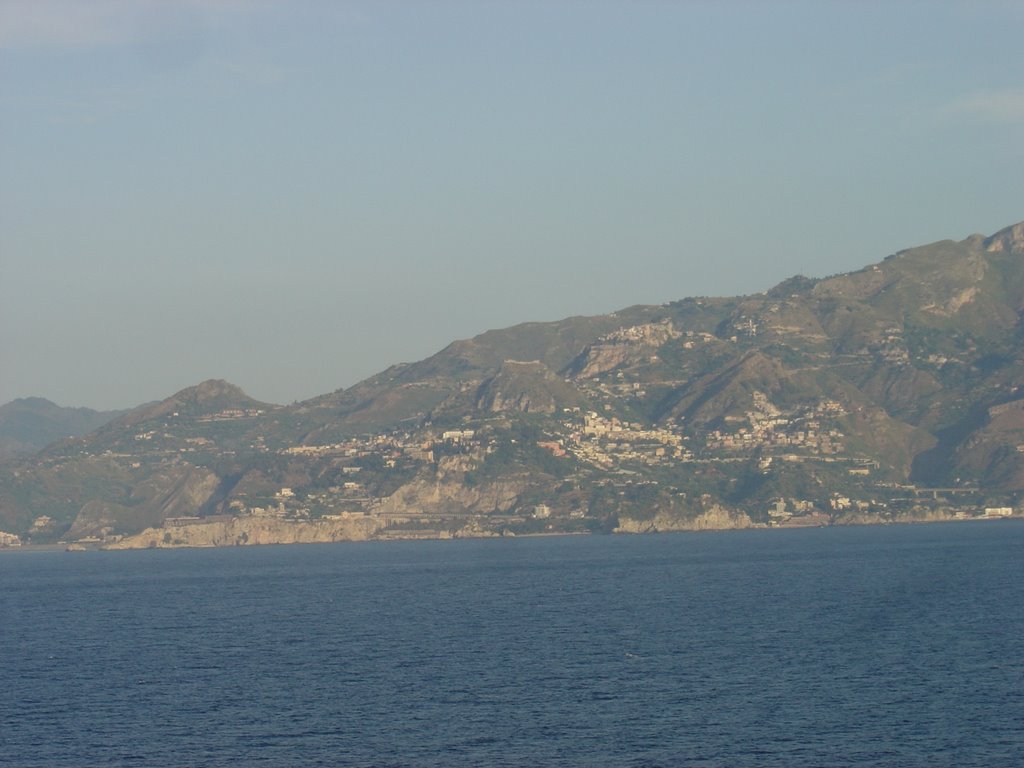 Taormina from the Strait by aogoedde