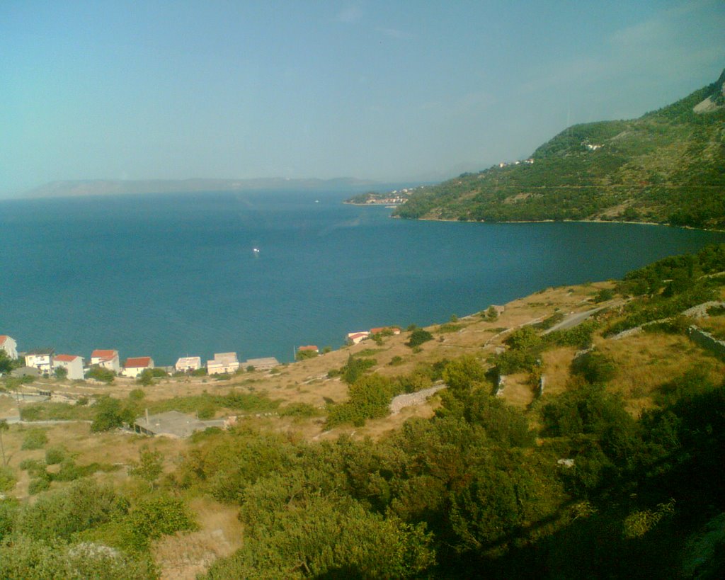 Drasnice, view i.Brac, Croatia by Anatoliy Gerasimov