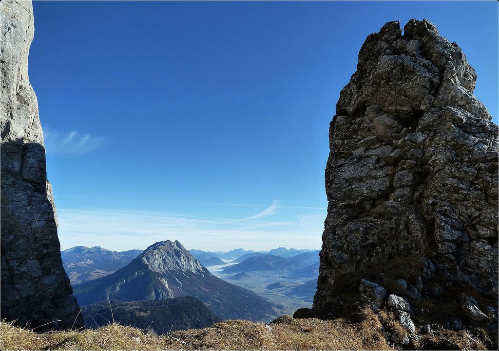 Blick von der Kammspitze zum Grimming by Steidl Normann