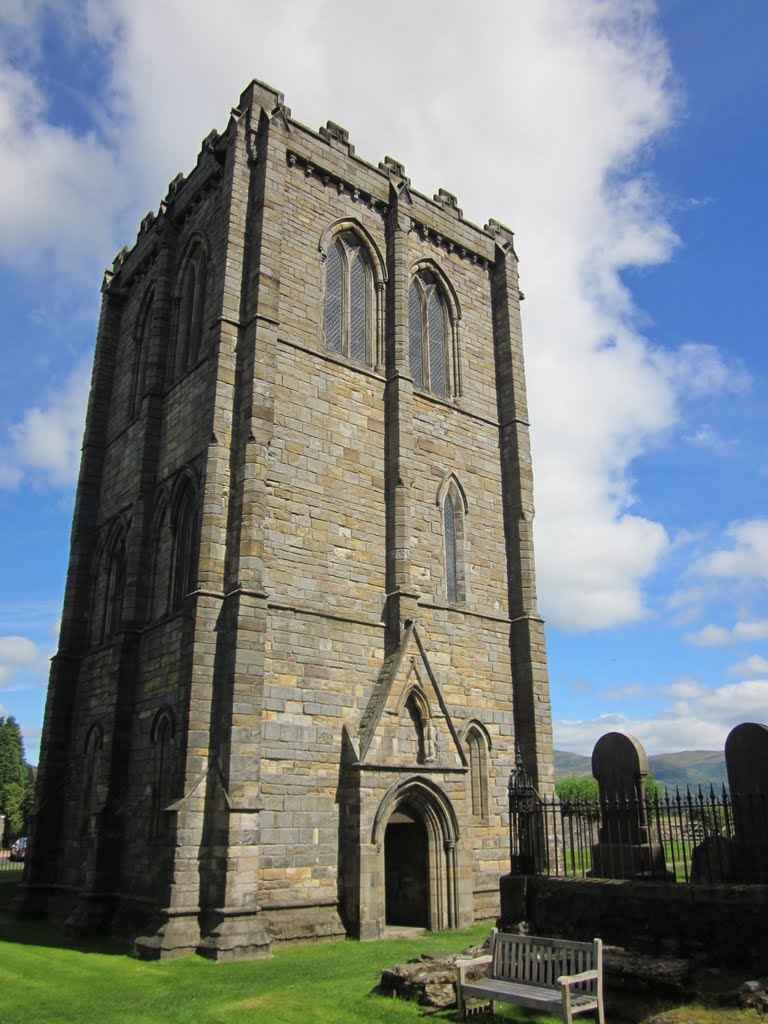 Stirling - remaining tower of Cambuskenneth Abbey by MalteLauridsBrigge