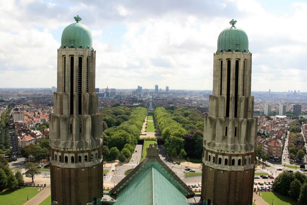 Bruselas - Basílica Nacional del Sagrado Corazón de Koekelberg - Vistas desde la cúpula by Carloso