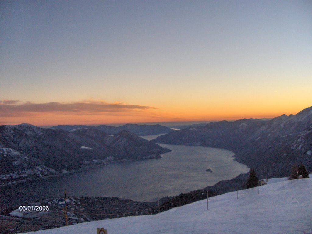 Sunset on the Lago Maggiore by hb9efk