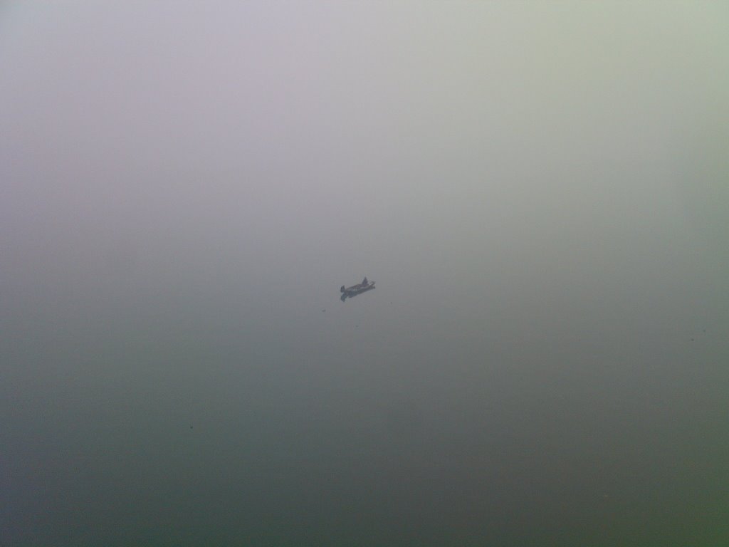 Fishing on the River in Hangzhou by Peter Doughty