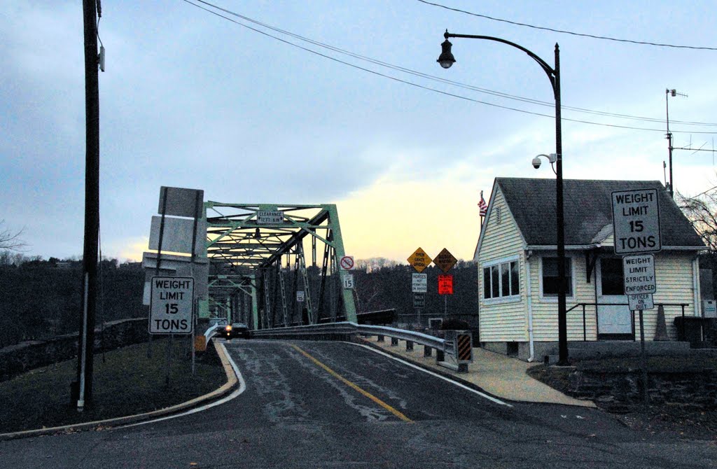 The Frenchtown NJ Bridge to Pennsylvania by Hank Waxman