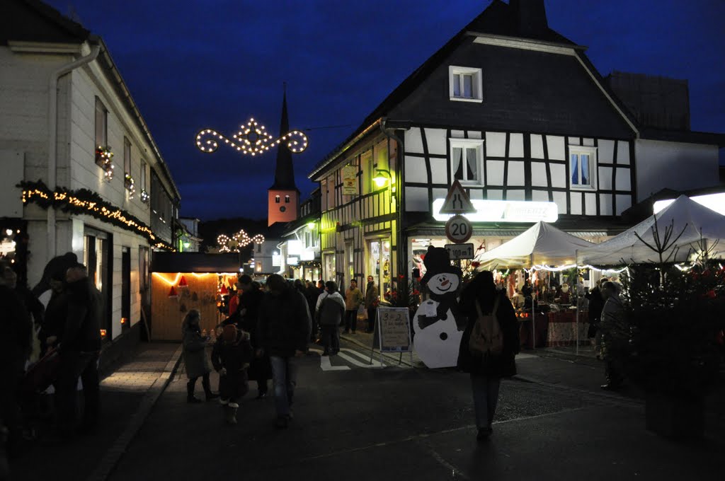 Christmas Market in "Much", Germany, photographed on 11/26/2011. Weihnachtsmarkt am 26.11.2011 in Much, Bergisches Land by © "Earth Views"