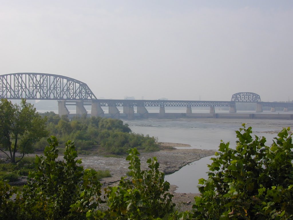 Bridge over Ohio River by John Hains