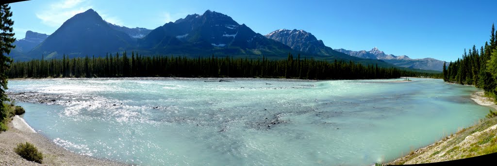 Amazing colours of Athabasca River by Urszula K.