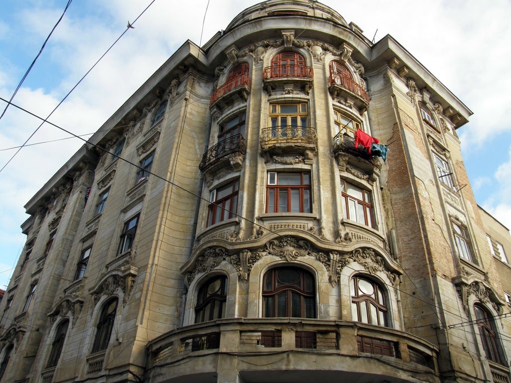 Old building in the old town by anitsirc