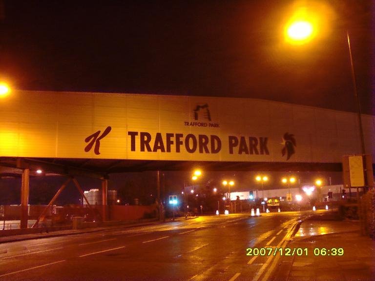 Entrance into Trafford Park by EDWARD JOSEPH BURNS