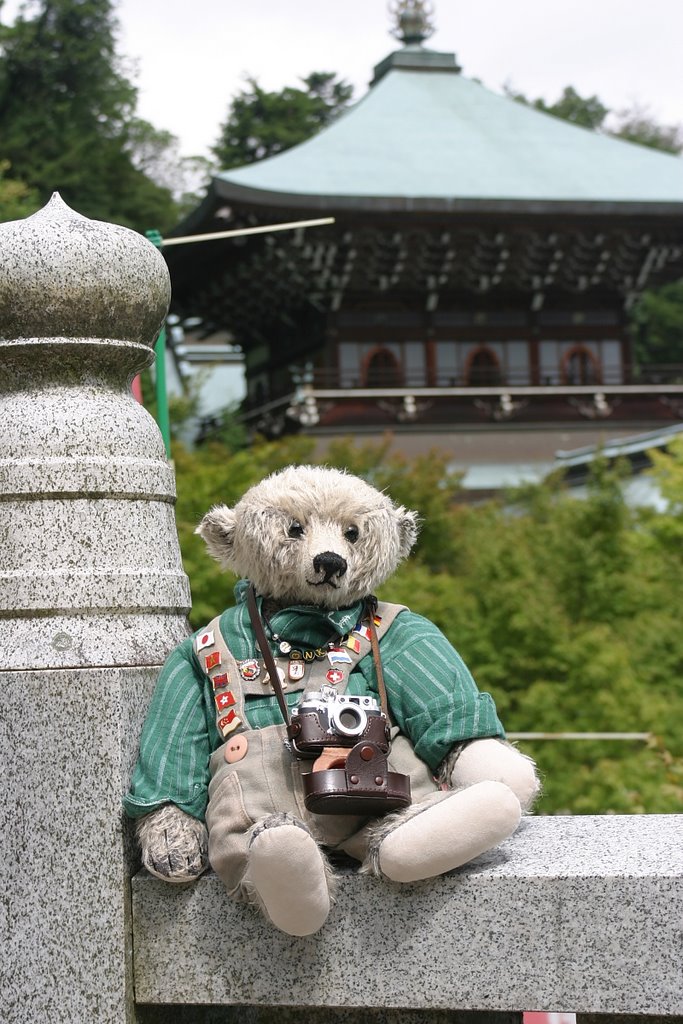 Honk visited the temple by Teddy Bear Museum