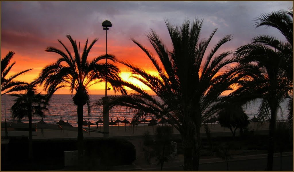 Blick aus dem Hotel Acapulco an der Playa de Palma. by H. Hönow