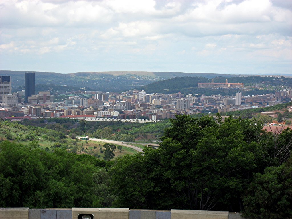 View over Pretoria from Voortrekker Monument by R.Bromm