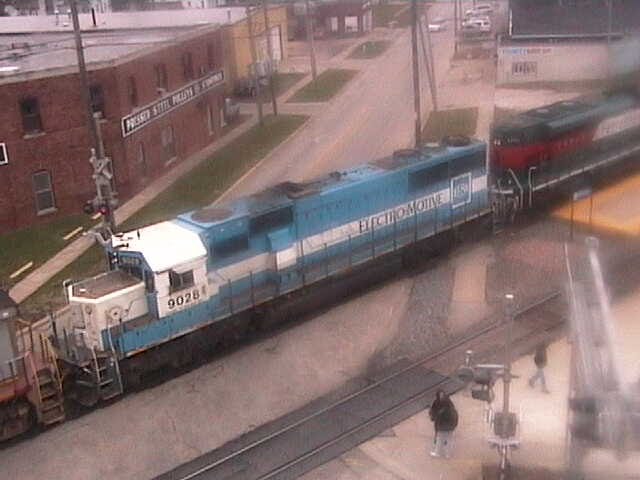 EMD one the Galesburg Railroad Museum's railcam by GTW1226