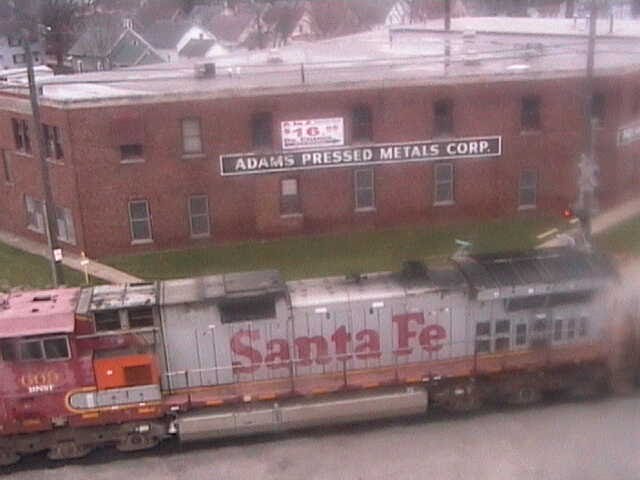 Santa Fe on the Galesburg Railroad Museum's Railcam by GTW1226