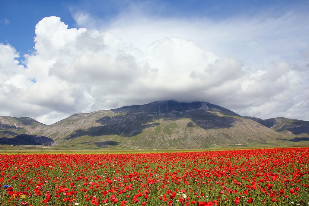 Clouds explosion over Monte Vettore by sistuccio