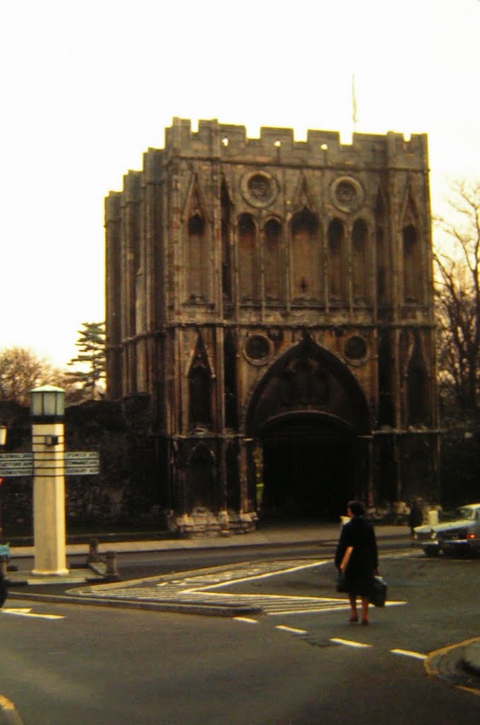 Bury St Edmunds, The Old Abbey Gate, UK sep 1971 by Tom Dudones