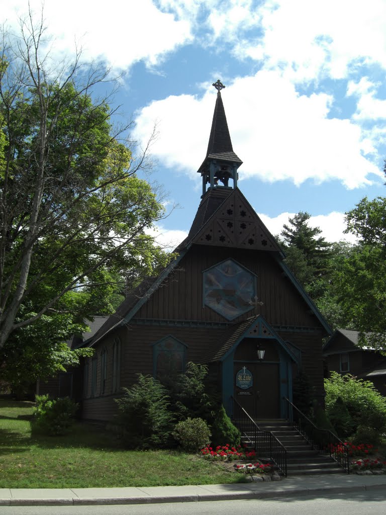 Church of St Luke, the Beloved Physician, Saranac Lake, NY, aug 14, 2007 by Tom Dudones