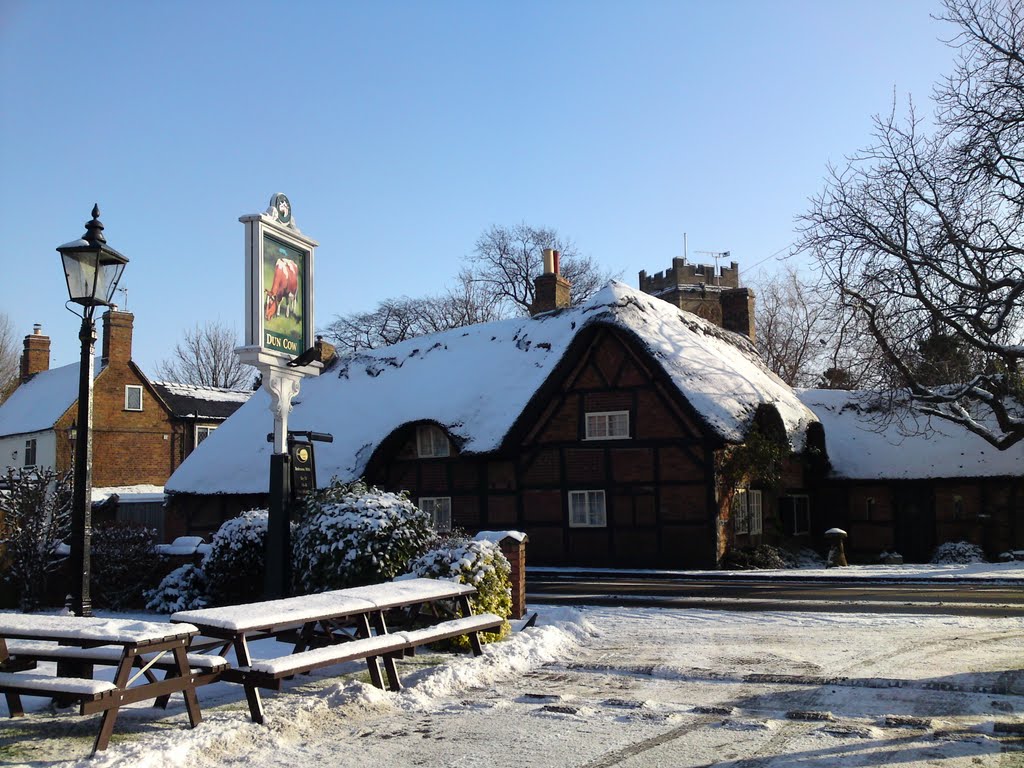 The Old Smithy under a blanket of snow by DaveReid