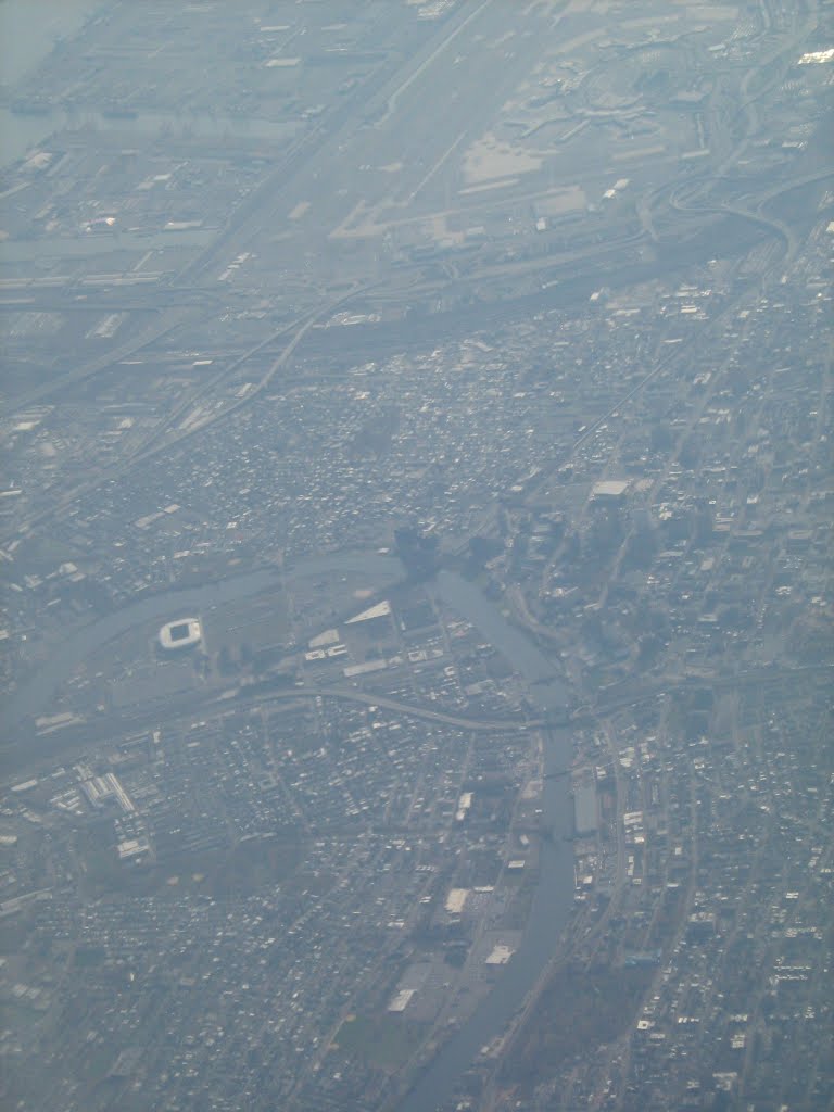 Downtown newark from air and red bull arena by jonle181