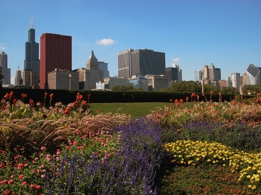 Grant Park from Lake Shore Drive by Tom Keough