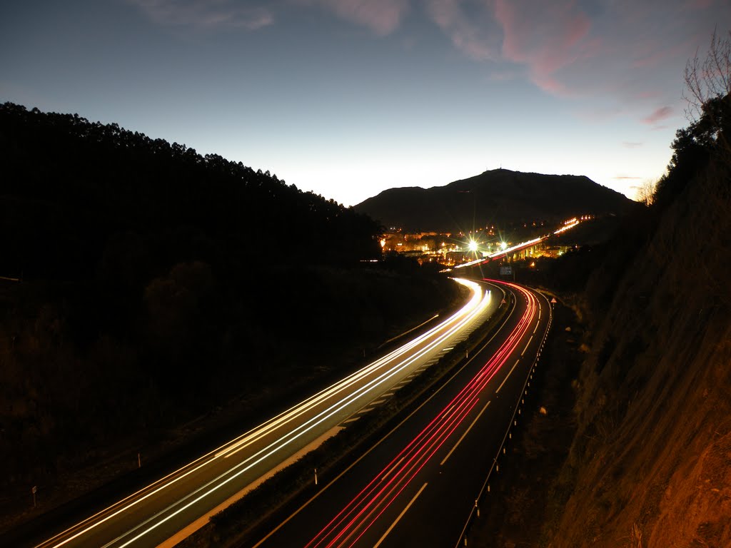 A8 Motorway at Solares by Miguel Santamaria