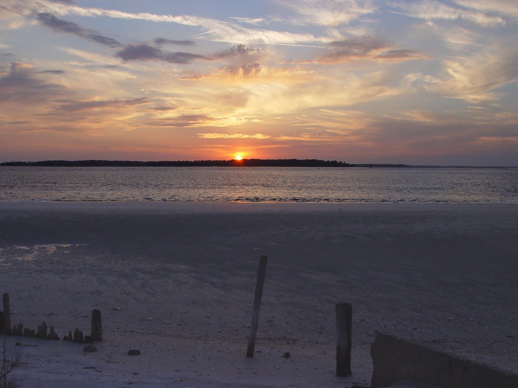 Edisto Beach - Sunset May 2003 copy by William Melton