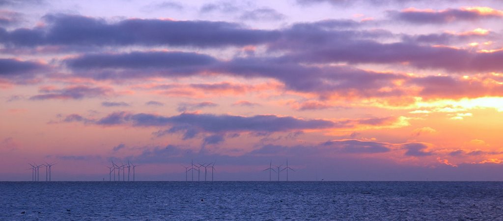 Wind Turbines in the Sunrise by Lui Brandt