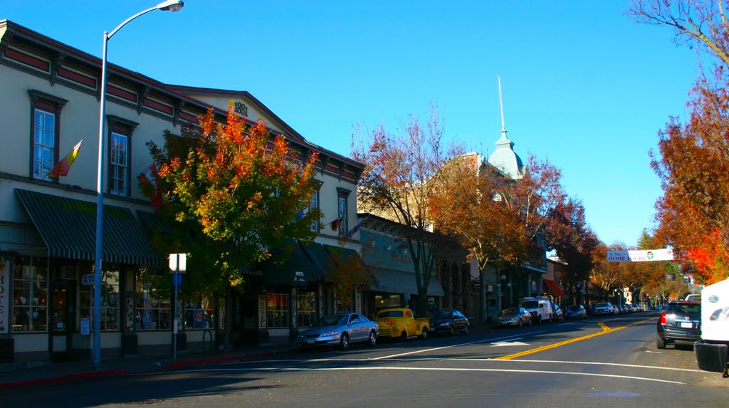 Downtown St. Helena, Napa Valley, CA by MICHAEL  JIROCH  &  www.michaeljiroch.com