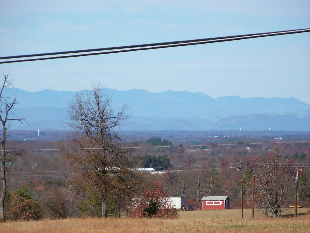 The Blue Ridge looking towards Rutherfordton, NC by herdintheupstate