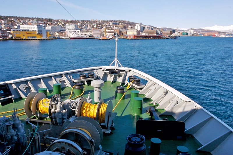 Hurtigruten Richard With på veg til Tromsø by www.fiskum.org