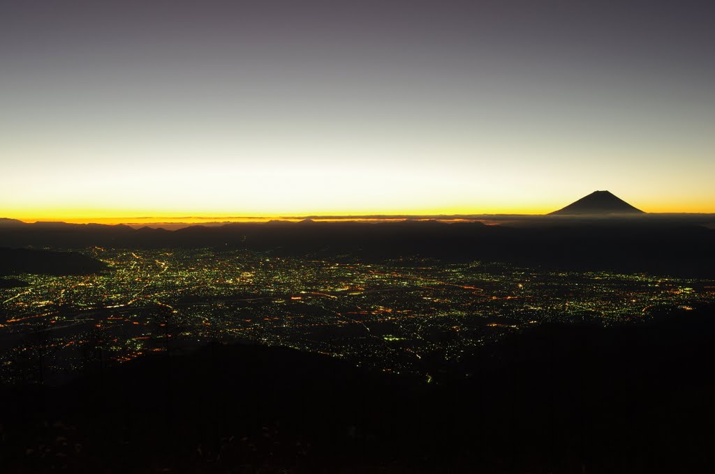 Mt. Fuji view from Mt. Amari (dawn), Yamanashi, Japan by system/360