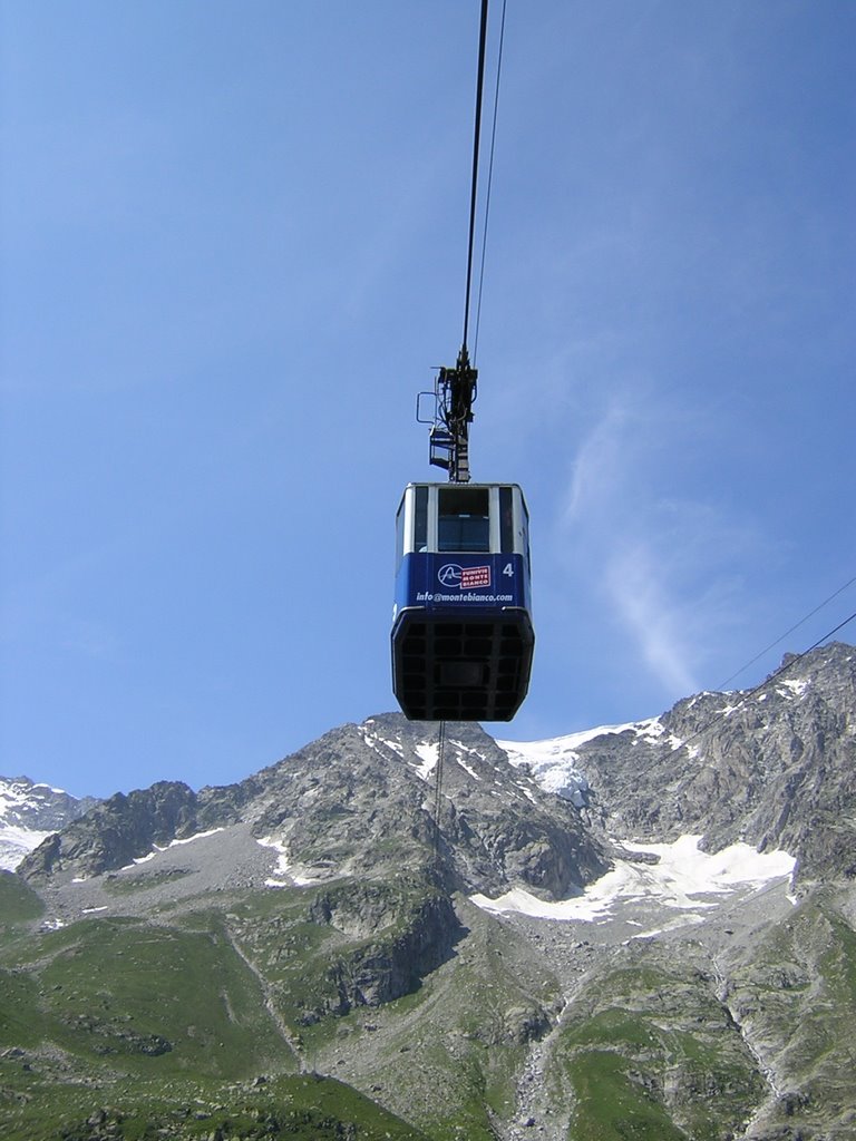 Cable car - Entréves / Pta. Helbroner (Courmayeur, Aosta, Italy), summer 2007 by rdaniel