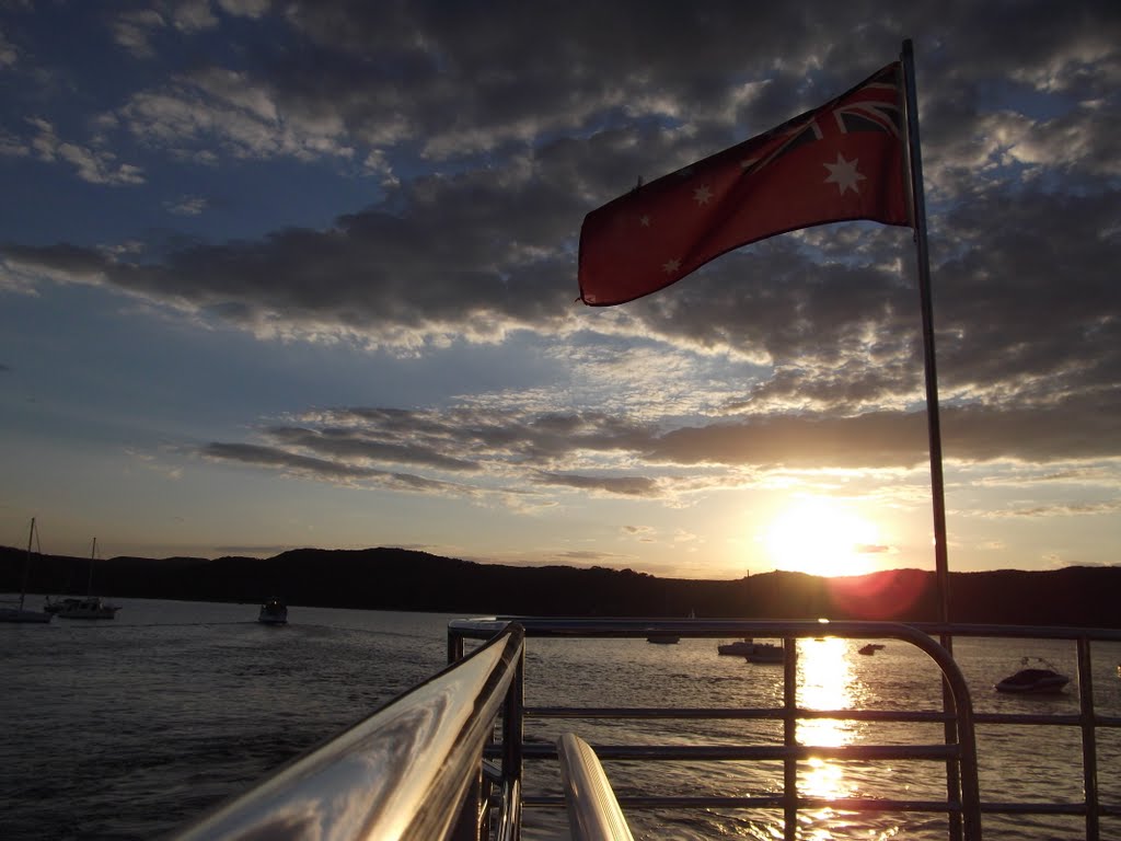 Sunset on the Ferry by Nate18