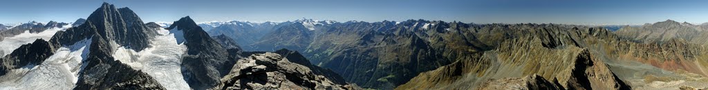 Kuhscheibe (3189 m) Blick auf die wilde Leck by siesei