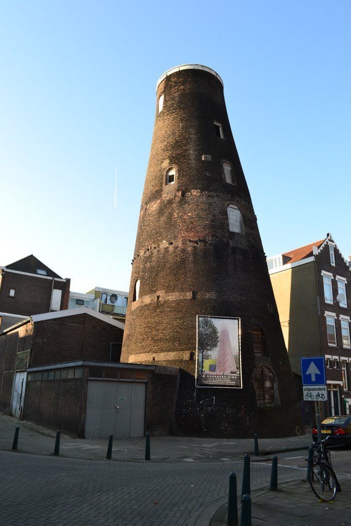 Formerly windmill Het Vertrouwen, Delfshaven by John Rotterdam