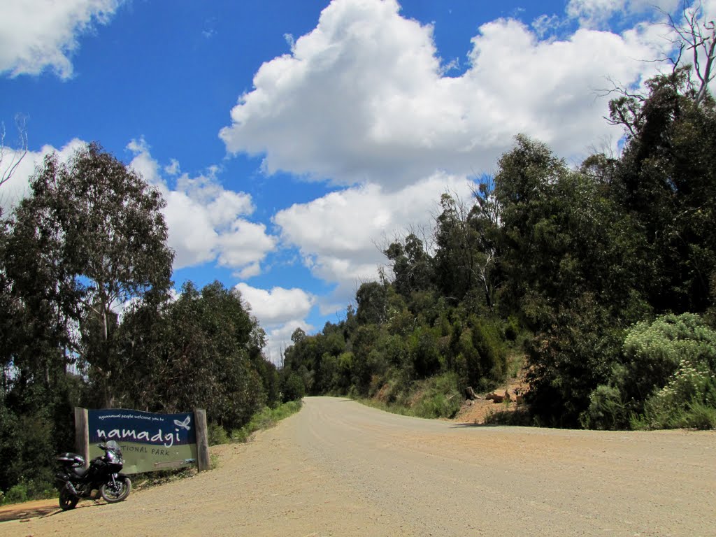 Entrance to Namadgi National park, Brindabella Rd ACT by Luke Johnston