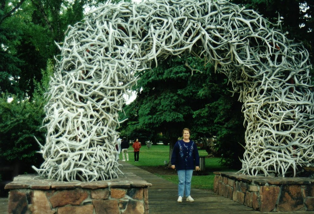 One of the antler arches at Jackson Hole, WY by petesphotos