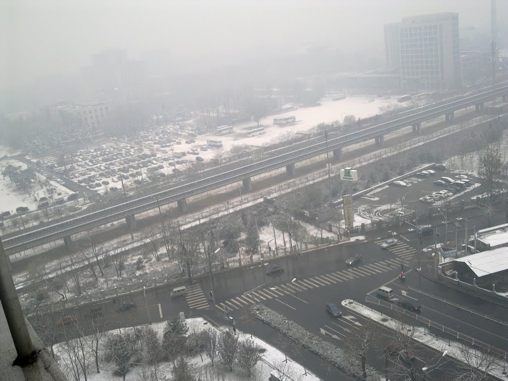 Beijing 2011 first snowfall by pittdad