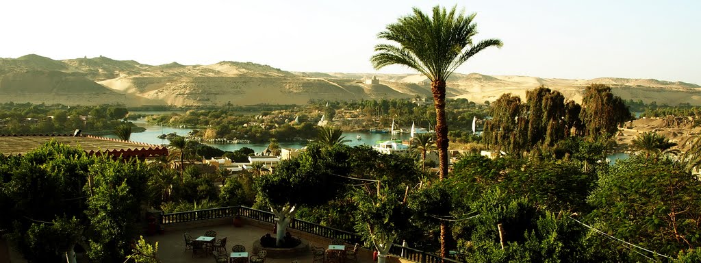 View from our hotel in Aswan by jokertrekker